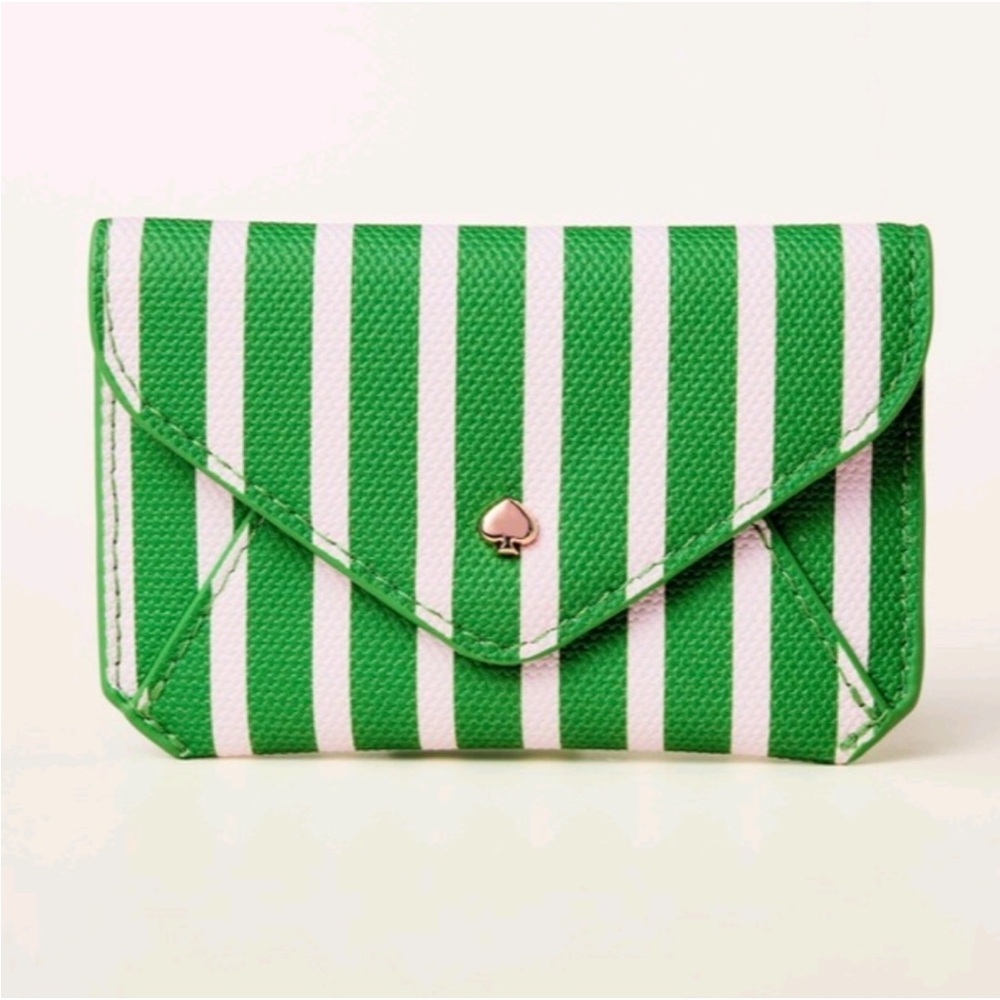 NWT Kate Spade New York x Target Stripe Envelope Card Case
Green/White